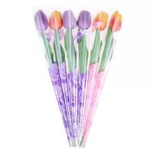 Lâmpada Led De Flores De Tulipa, 6 Peças, Decoração De Jardi