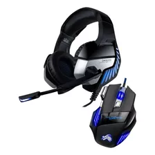 Combo Auricular K5 Pro + Mouse Gamer X7 Con Cable - Otec