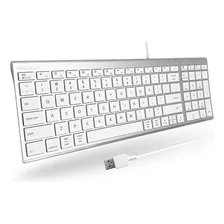 Teclado Macally Para Mac Y Windows/plateado