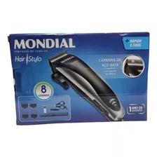 Máquina Masculina De Cortar Cabelo Profissional Mondial Cr2