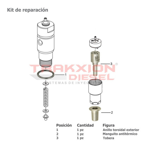 4 Kits De Reparacin W00003 De Inyector Diesel Para Om904 Mb Foto 6