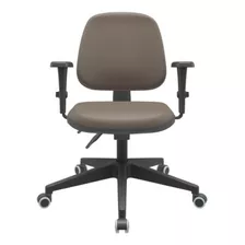 Cadeira Executiva Premium Nylon Back System Nr17 3d Marrom V