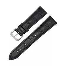 Pulseira De Couro De Crocodilo 12-24mm Para Relógio