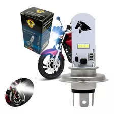 Lampada Moto H4 Super Led Efeito Xenon 8000k Cg Ybr Cb Bros