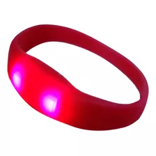 Pack 12 Pulseras Luz Led De Silicona Luminosa Fiesta Boda 