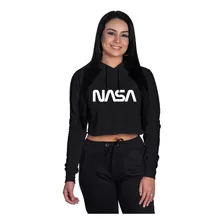 Cropped Moletom Nasa Moda Tumblr Nerd Casaco De Frio Top