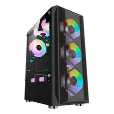 Gabinete Kronos Ice Drilling, Atx, Vidrio, 4 Coolers Rgb