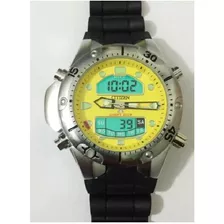 Relógio Atlants Modelo Aqualand Original Masculino Amarelo 