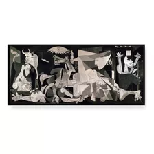 Quadro Canvas Guernica De Pablo Picasso 1,44x0,68m Moldura 