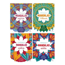 Coleção Completa De Mandalas Com 4 Livros Para Colorir