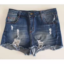 Short Jean Nena/mujer Elastizado Muaa Talle 26