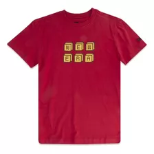 Camiseta New Era Regular Tecnologic Infantil - Vermelho