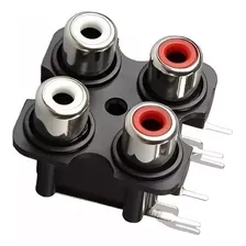 Conector Rca Modulo Roadstar Powerone Booster Jack 4 Vias E+