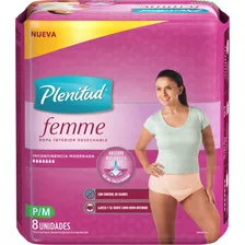 Fraldas Para Adultos Descartáveis Plenitud Ropa Interior Femme P/m X 8 U