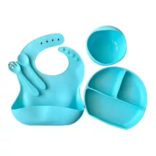 Platos De Silicona Para Bebes Set Completo Antideslizante