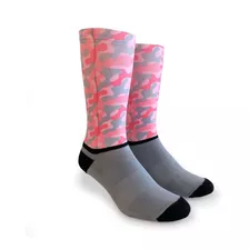 Medias Oliver Socks Deportivas Urbanas Modelo Camuflado Pink