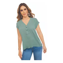 Blusa Casual Mujer Verde 961-33