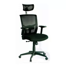 Silla De Oficina Nairobi Marca Ergonomus Con Base Nylon Color Negro