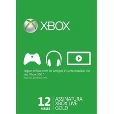 Xbox Live Gold 12 Meses