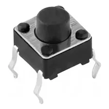 Boton Pulsador Tact Switch 6mm X 6mm X 4.3mm - Pack 10 Unid