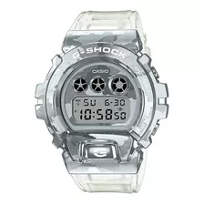 Reloj Casio G Shock Skel Camo 3 Dial Original Time Square Color De La Correa Transparente Color Del Bisel Metal Camuflaje Color Del Fondo Camuflaje Gris