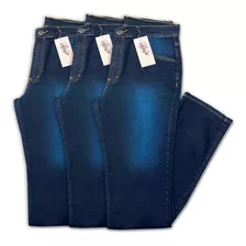 Kit 03 Calças Jeans Masculina Atacado - Tradicional