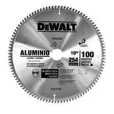 Disco Sierra Aluminio 10 X 100 Dientes Flecha 30mm Dewalt