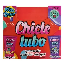 Chicle Tubo Kids - Goma De Mascar Em Gel Display Com 24