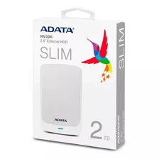 Disco Duro Externo 2tb 2.5 Adata White Ahv320-2tu31-cwh Jwk