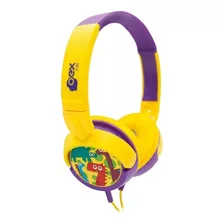 Fone De Ouvido Infantil Giratórios Oex Kids Dino Hp300 85db