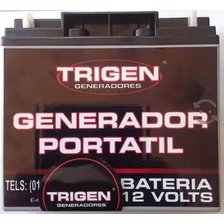 Bateria Trigen Para Planta De Luz 12 V 18 Amp