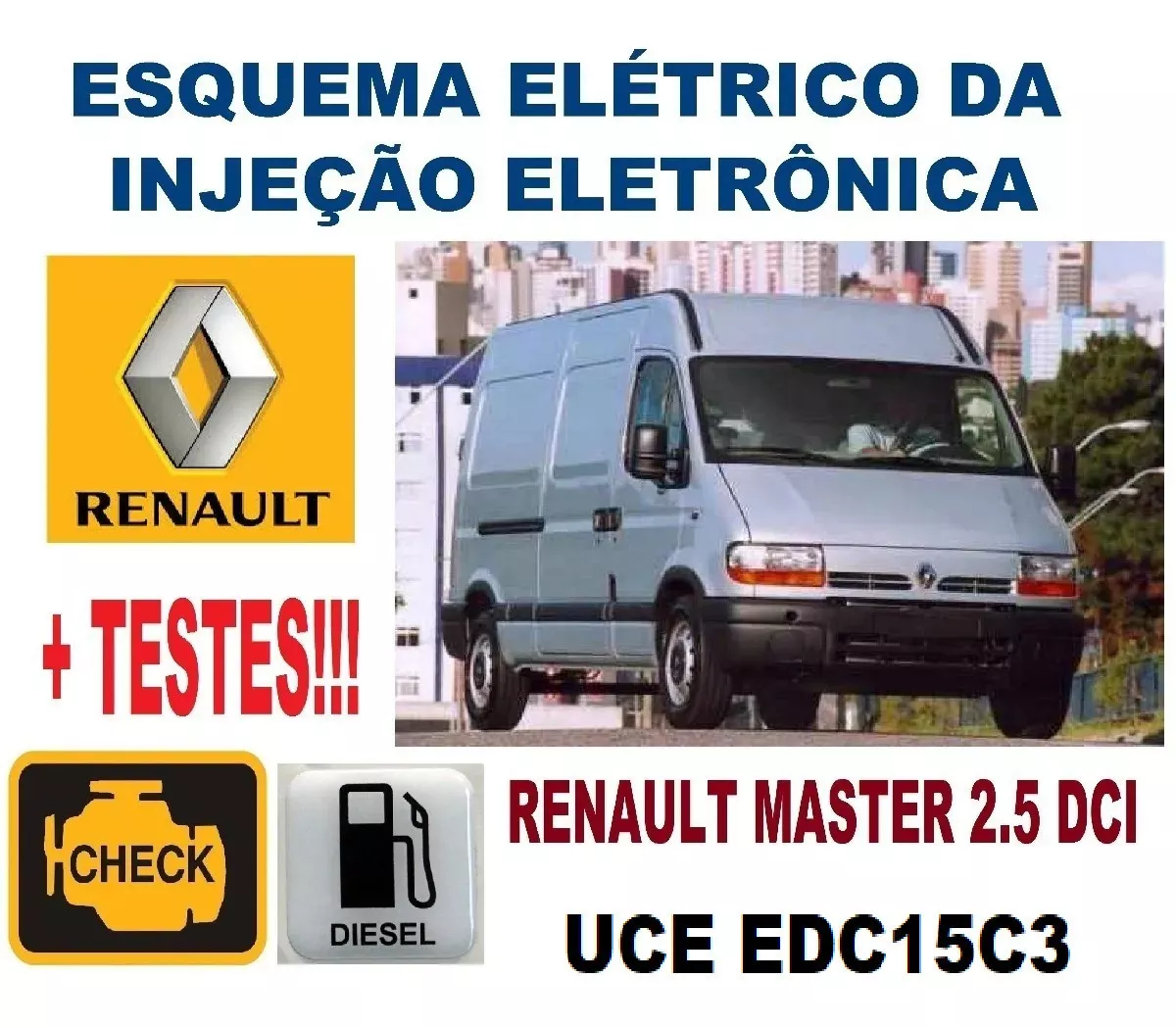 Esquema Elétrico Injeção Master 2.5 Dci Edc15c3 + Testes