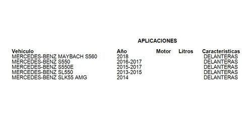Balatas Delanteras Mercedes-benz Maybach S560 2018 Grc Foto 2
