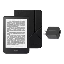 Set De Lector Electrónico Kobo Clara 2e Con Funda Negra Y