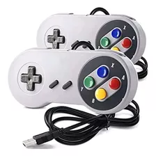 2 Joystick Controle Usb Snes Para Pc Mac Linux 