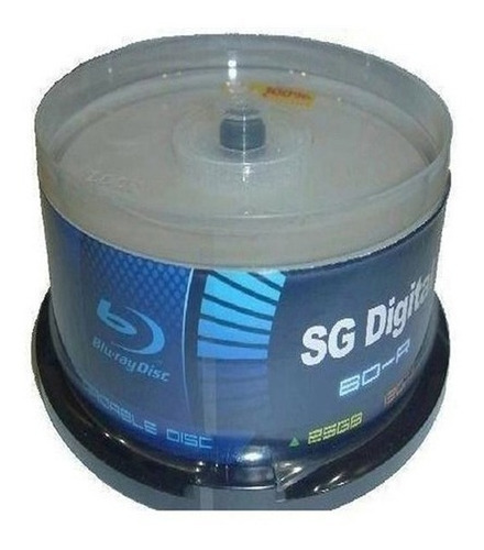 Disco Blu Ray Sg Digital Printable De 25 Gb, X 50 Unidades.