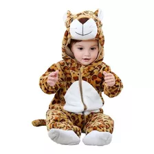 Macacão Fantasia Infantil Bebê Urso Ursinho Leopardo Ou Onça