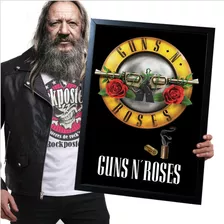 Poster Quadro Com Moldura Guns'n Roses 74 A2 60x42cm
