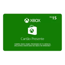 Gift Card Xbox 15 Reais Cartão Presente Envio Imediato