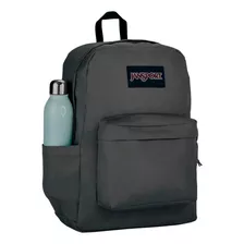 Mochila Escolar Jansport Lifestyle Superbreak Navy Color Gris Diseño Lisa