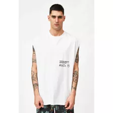 Musculosa Rvca Hombre Texter Over Muscle