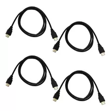 Cabo Hdmi 1,2m Ultra Hd 3d 4k Alta Resolucao | Kit Com 4