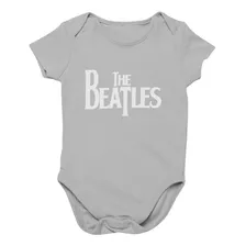 Body Bebê Algodão The Beatles Logo Mescla
