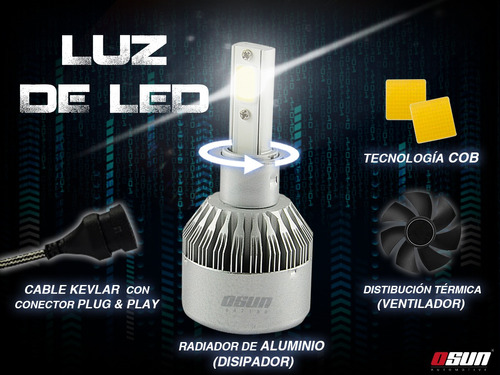 Kit Led 2 Caras 40w H1,h3,h7,h11,880,5202,9005,9006 C6 Baja Foto 10