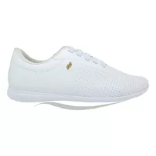 Tênis Feminino Casual Couro Slipon Usaflex Ai3409 Branco