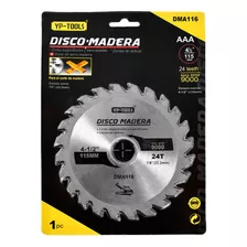 Disco Corte Madera 4 1/2 115mm 24 Dientes Dma116