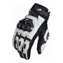 Guantes Fury--gan Largos De Piel De Cabra Para Moto M-xl Color Blanco Talla Xl