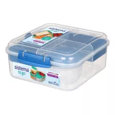 Contenedor Alimentos Con Divisiones Bento Cube Sistema 1,25l