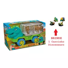 Caminhão Truckssauro Grande Transporte Dinossauro Rex Menino