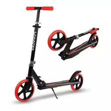 Scooter Para Adultos Y Chicos 135 Kg Plegable Todo Terreno Color Rojo/ Negro Style